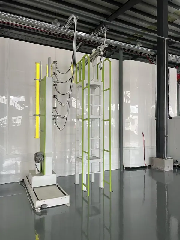 Automatic reciprocator at the test bay — partner factory, Changzhou, China